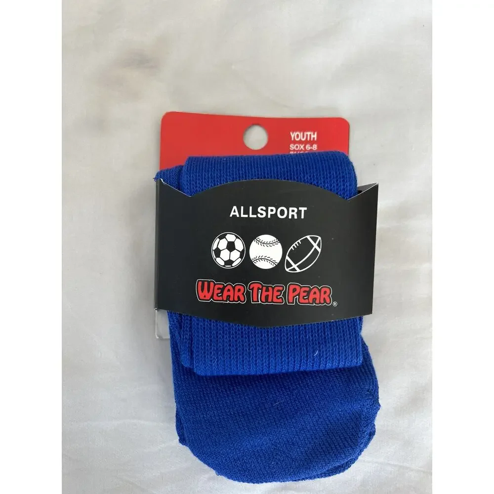 NEW All sport Blue Socks Socks youth 6-8 socks